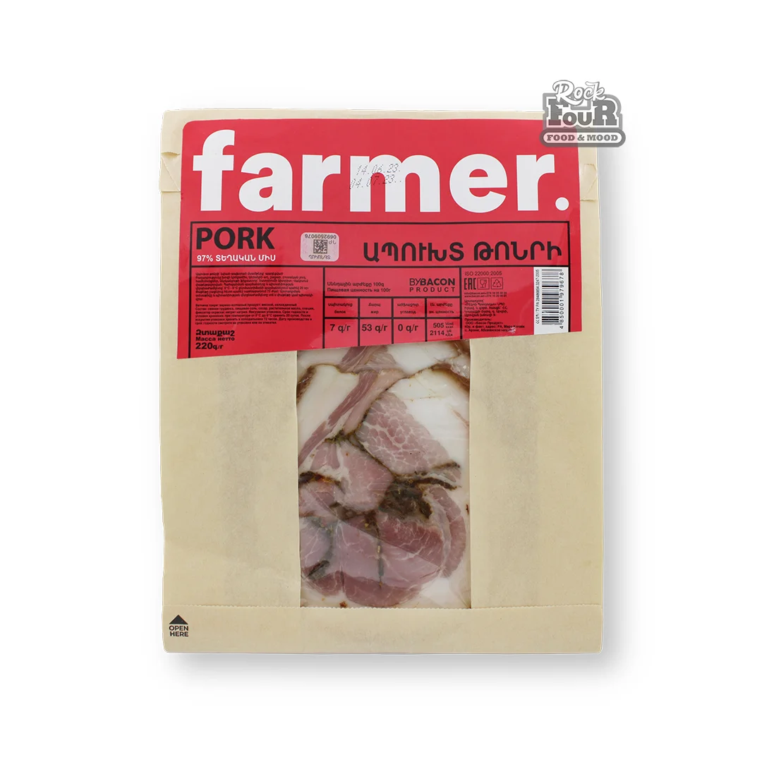 Boiled sausage product "Farmer Tonry Ham" 220g